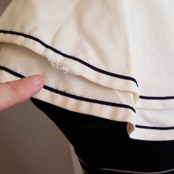 VTG Sailor Collared Navy & White Maxi Dress - Picture 6 of 8